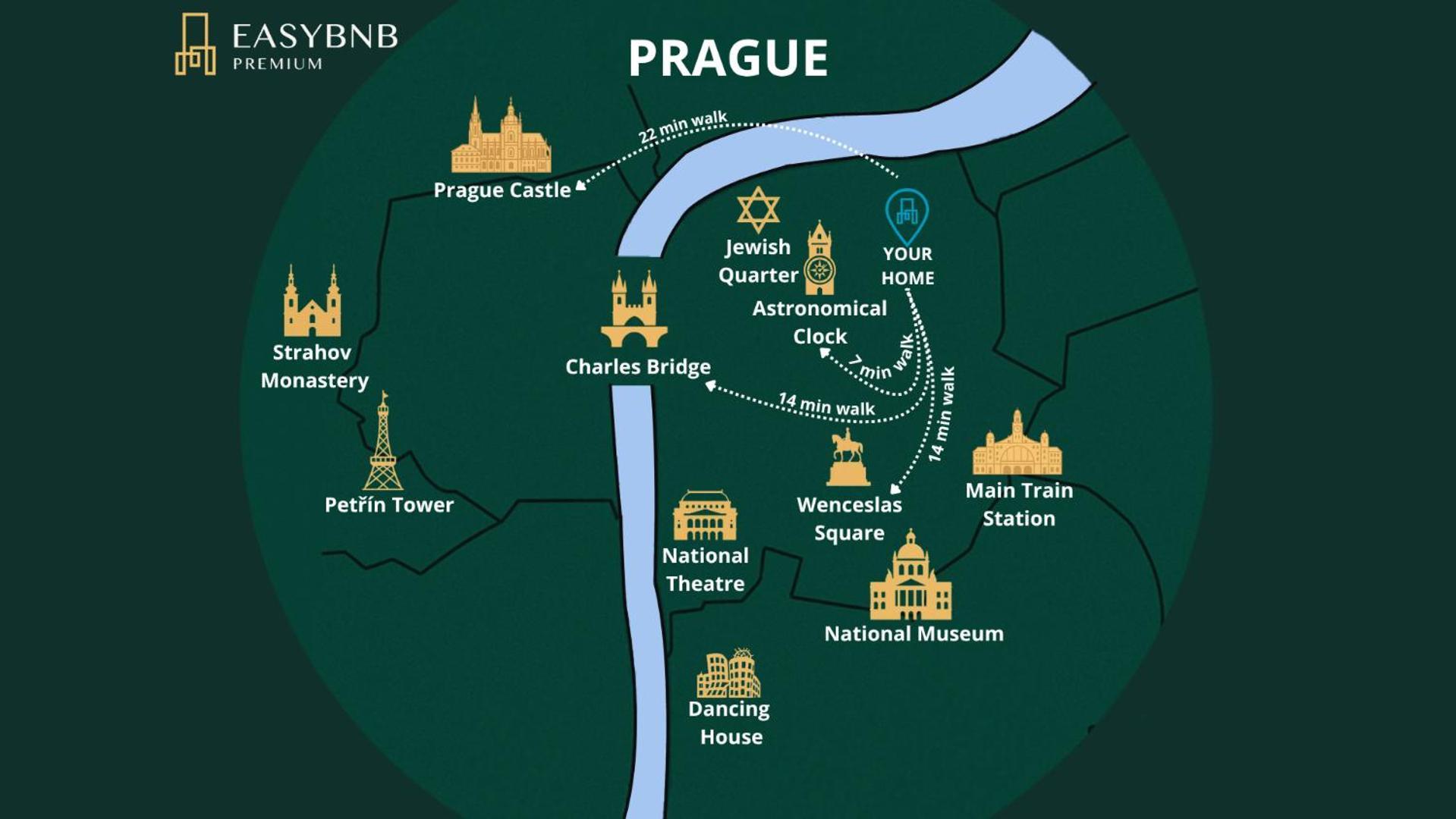 Roy 2 Bdr Apartment With Prague Castle View, Parking & Ac Dış mekan fotoğraf